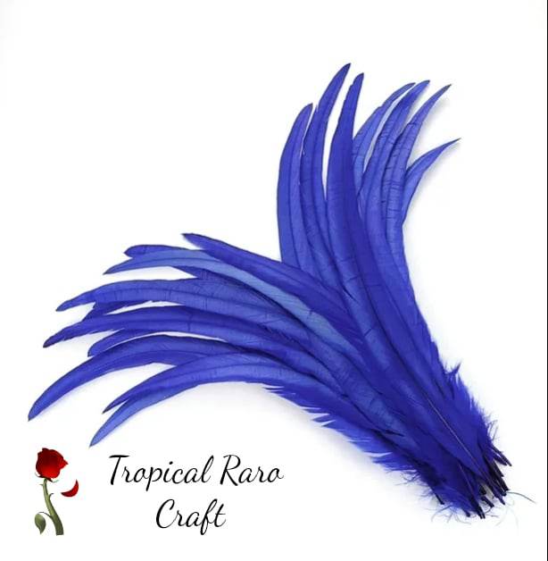 50pcs Lots ONE TONE COLORED Rooster Tail Feathers