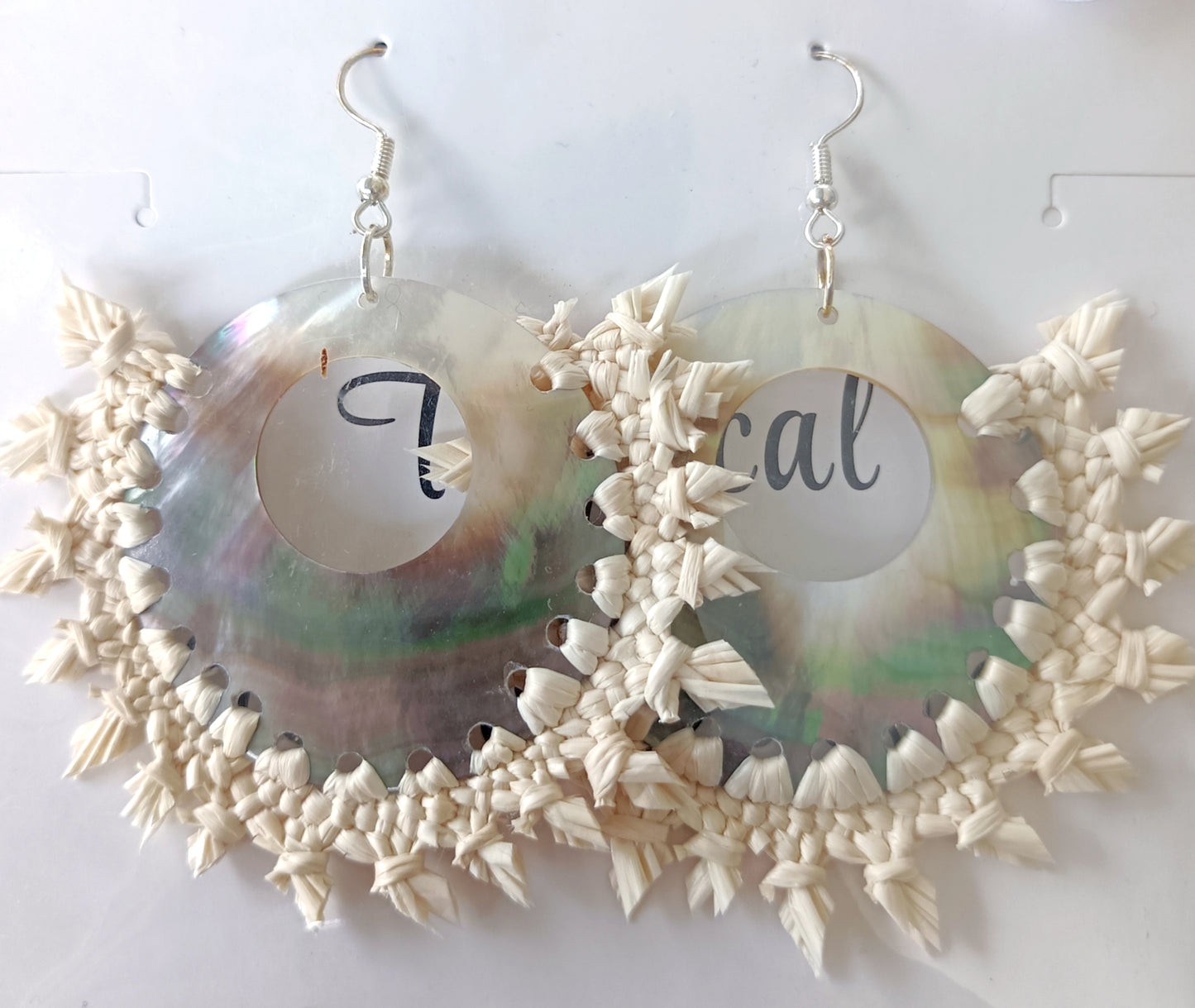 Assorted Coconut Frond/Rito Earrings Cat #2