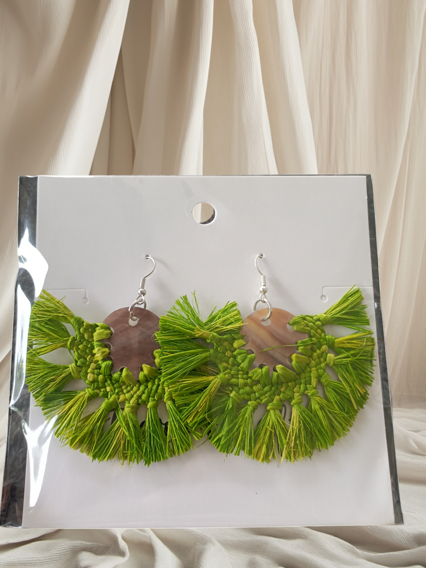 Assorted Coconut Frond/Rito Earrings Cat #2