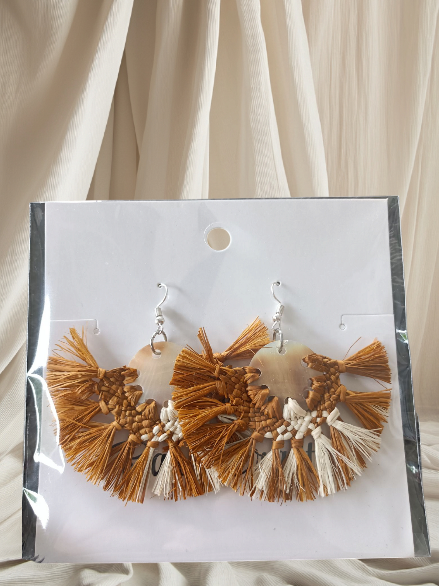 Assorted Coconut Frond/Rito Earrings Cat #2