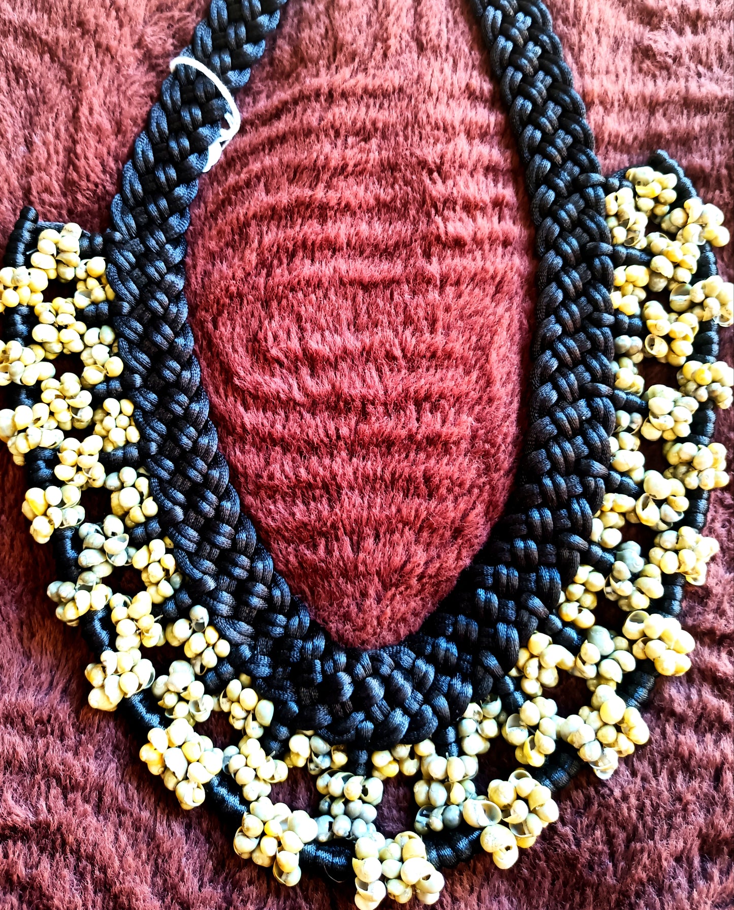 Macrame Mongo/ Wood Beads statement