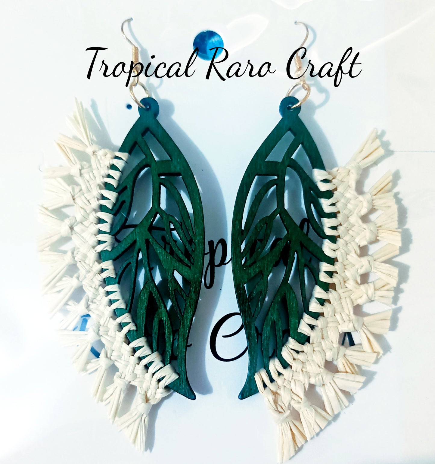 Assorted Coconut Frond/Rito Earrings Cat #3