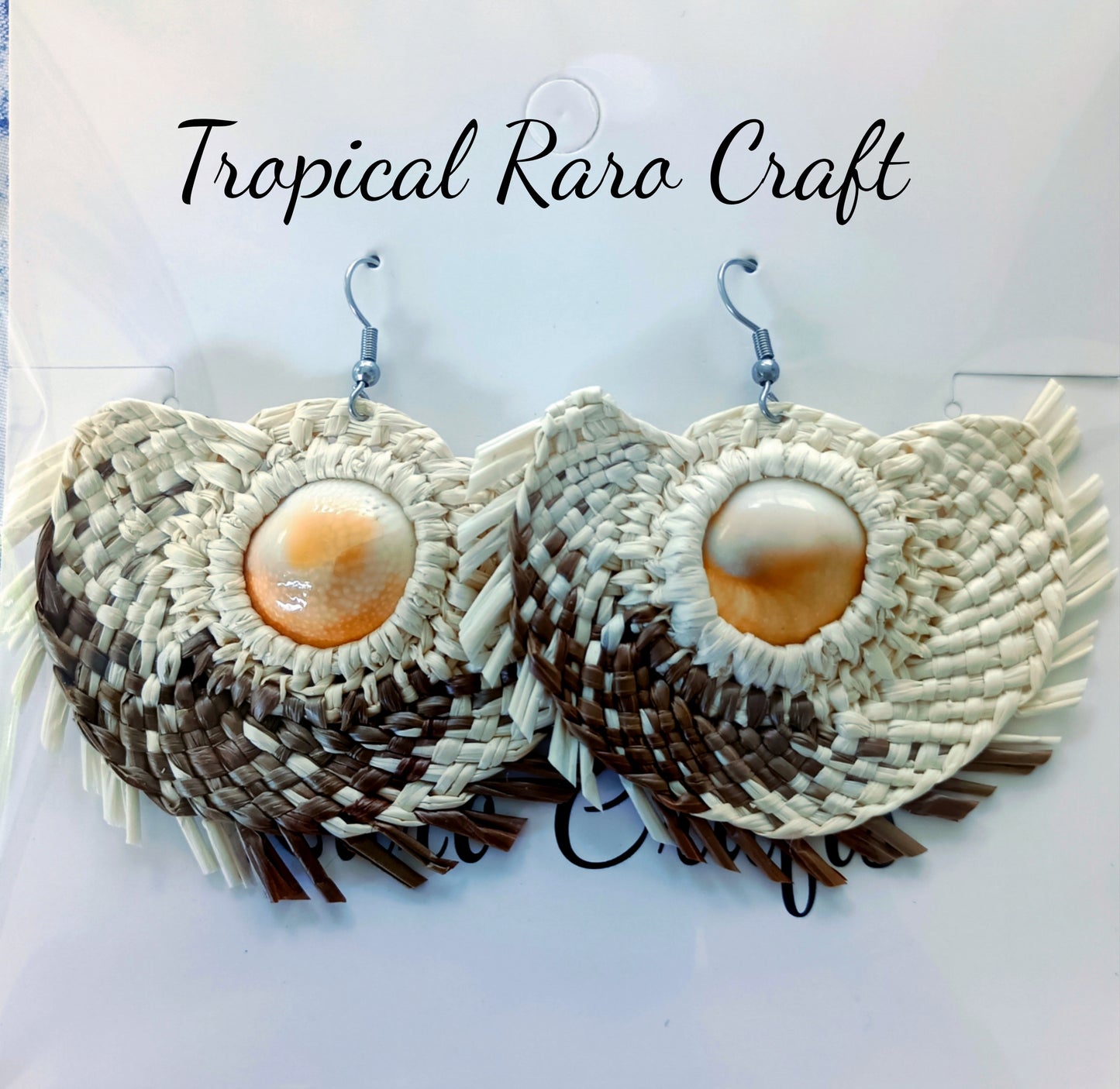 Assorted Coconut Frond/Rito Earrings Cat #3