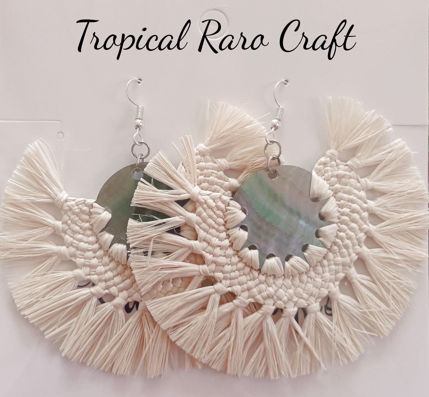 Assorted Coconut Frond/Rito Earrings Cat #3